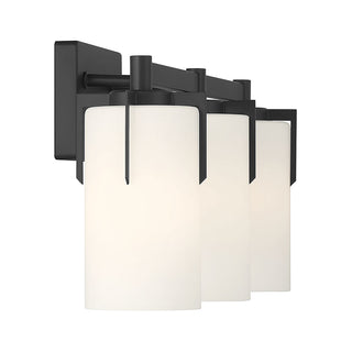 Froselle Three Light Vanity in Matte Black