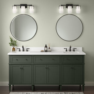 Froselle Three Light Vanity in Matte Black