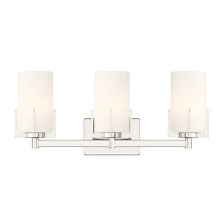 Froselle Three Light Vanity in Polished Nickel
