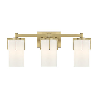 Froselle Three Light Vanity in Vintage Brass