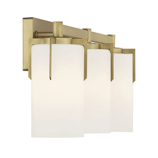Froselle Three Light Vanity in Vintage Brass