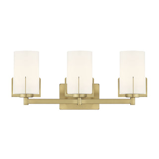 Froselle Three Light Vanity in Vintage Brass