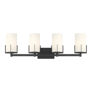 Froselle Four Light Vanity in Matte Black