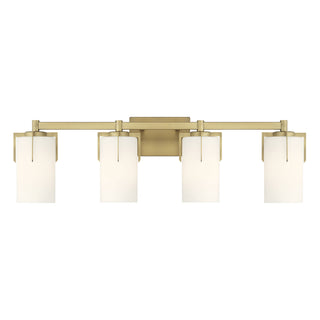 Froselle Four Light Vanity in Vintage Brass