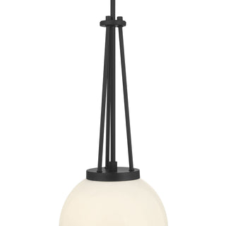 Vellin One Light Pendant in Matte Black