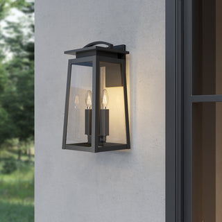 Kendrix Two Light Lantern in Powder Coated Black