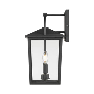 Strathden Two Light Lantern in Powder Coated Black
