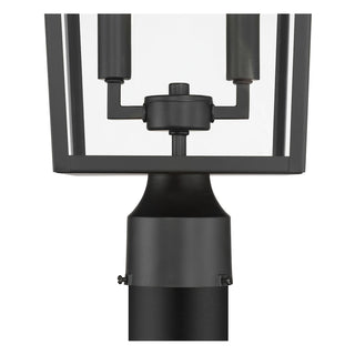 Strathden Two Light Post Lantern in Powder Coated Black