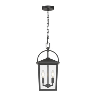 Strathden Two Light Hanging Lantern in Powder Coated Black