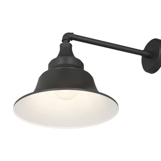 Varnel One Light Wall Sconce in Powder Coated Black