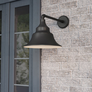 Varnel One Light Wall Sconce in Powder Coated Black