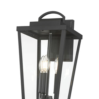 Brenwick Three Light Lantern in Powder Coated Black