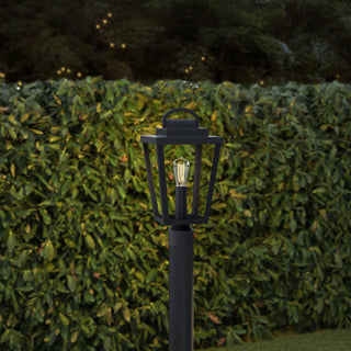 Brenwick One Light Post Lantern in Powder Coated Black