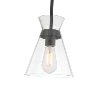 Amarella One Light Mini Pendant in Matte Black