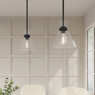 Amarella One Light Pendant in Matte Black