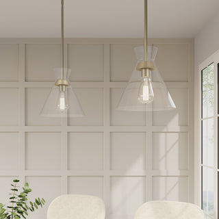 Amarella One Light Pendant in Modern Gold