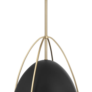 Pomelle One Light Pendant in Matte Black