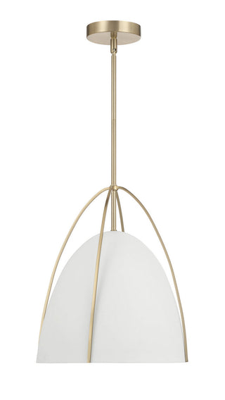 Pomelle One Light Pendant in Matte White