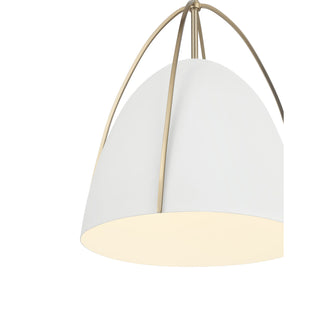 Pomelle One Light Pendant in Matte White