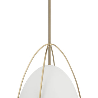 Pomelle One Light Pendant in Matte White