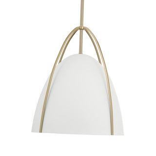 Pomelle One Light Pendant in Matte White