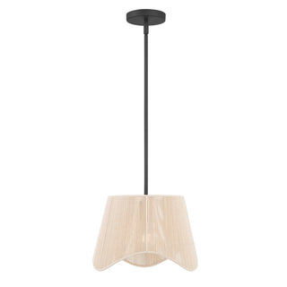 Tulara One Light Pendant in Matte Black