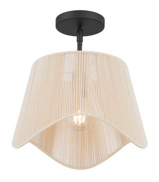 Tulara One Light Pendant in Matte Black