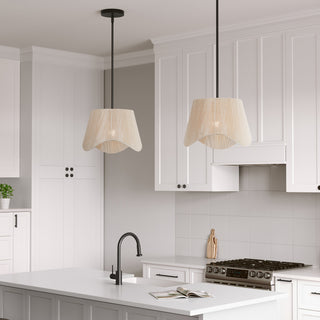 Tulara One Light Pendant in Matte Black