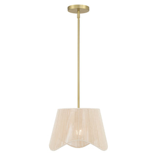 Tulara One Light Pendant in Vintage Brass