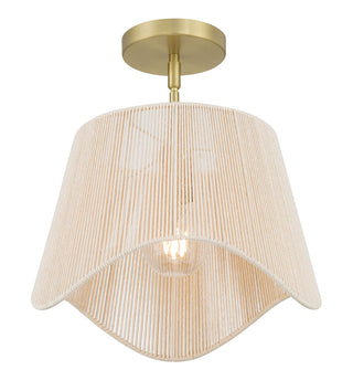 Tulara One Light Pendant in Vintage Brass