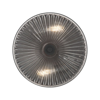 Virette Two Light Flush Mount in Matte Black