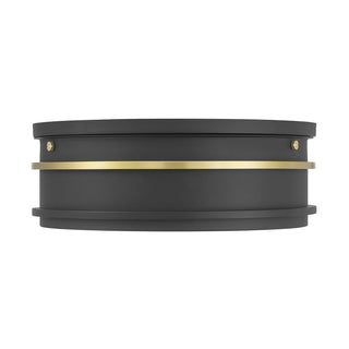 Stralara LED Flush Mount in Matte Black