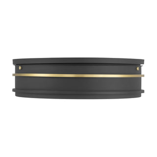 Stralara LED Flush Mount in Matte Black