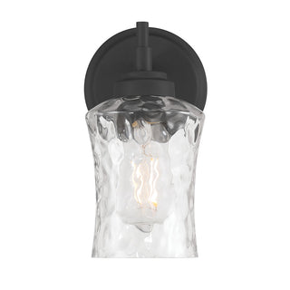 Clarvyn One Light Wall Sconce in Matte Black