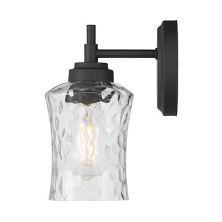 Clarvyn One Light Wall Sconce in Matte Black
