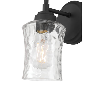 Clarvyn One Light Wall Sconce in Matte Black