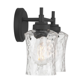 Clarvyn Two Light Vanity in Matte Black