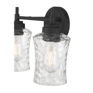 Clarvyn Two Light Vanity in Matte Black