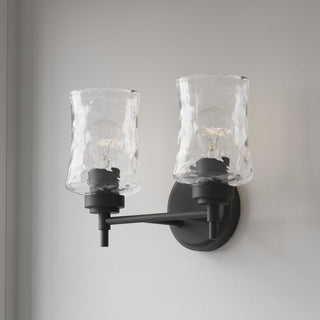 Clarvyn Two Light Vanity in Matte Black