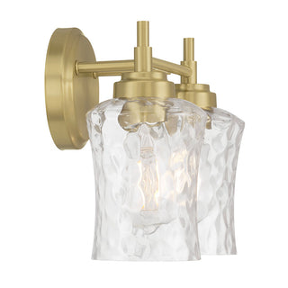 Clarvyn Two Light Vanity in Vintage Brass