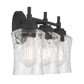 Clarvyn Three Light Vanity in Matte Black