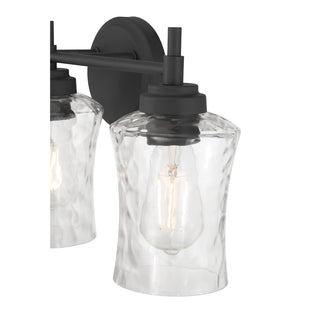 Clarvyn Three Light Vanity in Matte Black