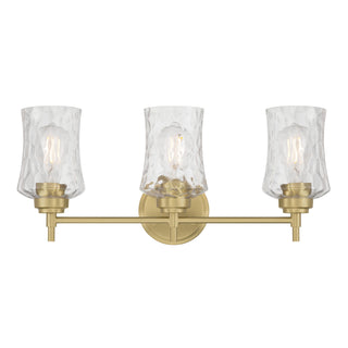 Clarvyn Three Light Vanity in Vintage Brass