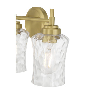 Clarvyn Three Light Vanity in Vintage Brass