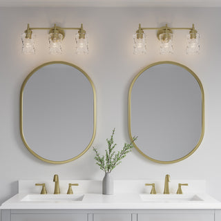 Clarvyn Three Light Vanity in Vintage Brass
