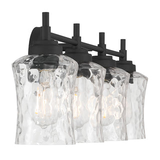 Clarvyn Four Light Vanity in Matte Black