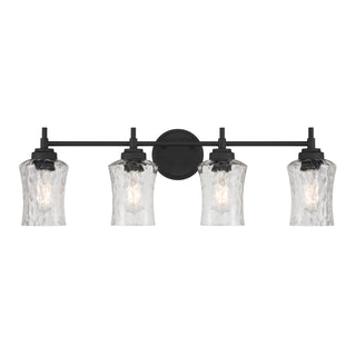 Clarvyn Four Light Vanity in Matte Black