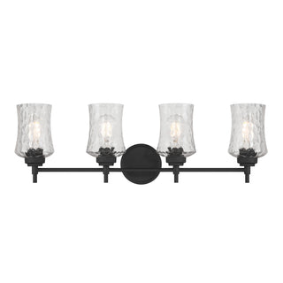 Clarvyn Four Light Vanity in Matte Black
