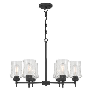 Clarvyn Six Light Chandelier in Matte Black
