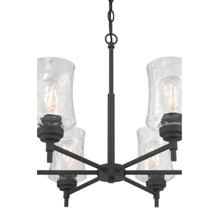 Clarvyn Six Light Chandelier in Matte Black